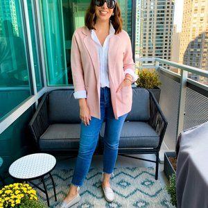 J.Crew Eloise Sweater Blazer, heather blossom, xxs